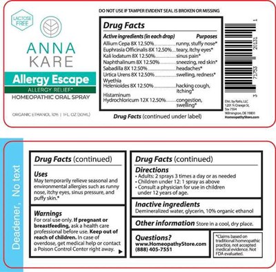 Allergy Escape - RATS0004 Allergy Escape 4 4 23